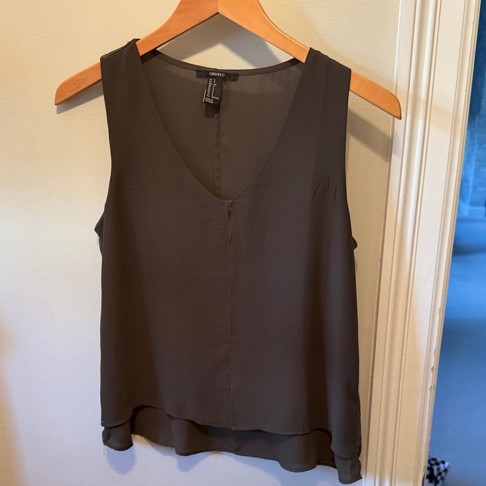 Forever 21 olive green top
